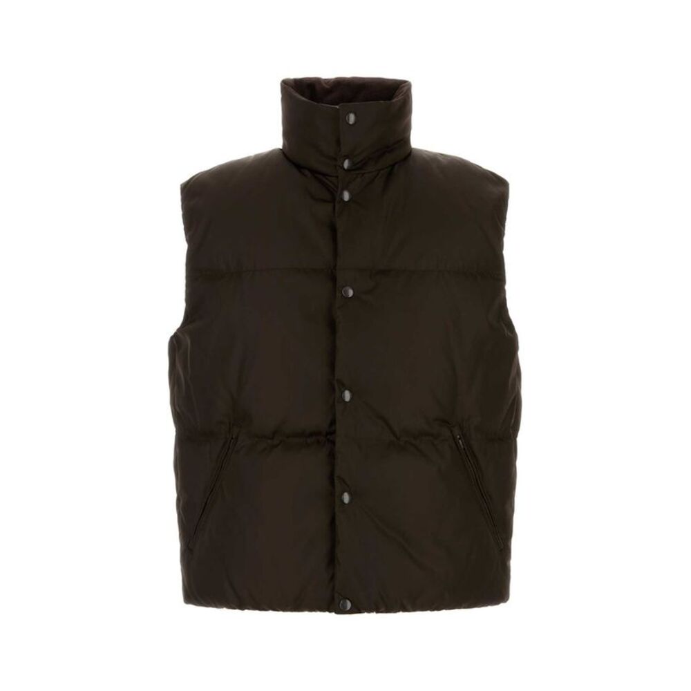 Prada Men Dark Brown Re-Nylon Down Jacket